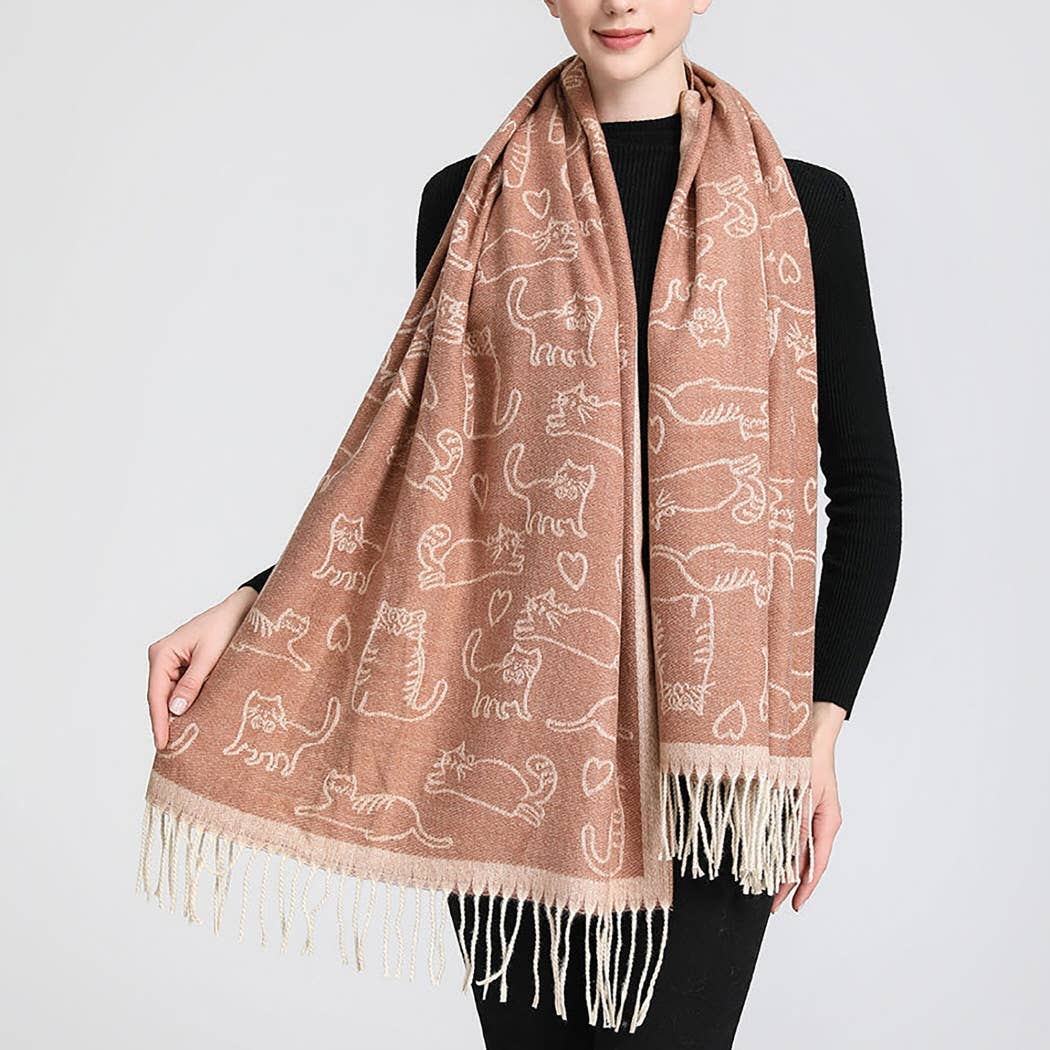 Cashmere Feel Shawl Scarf (2 Styles)