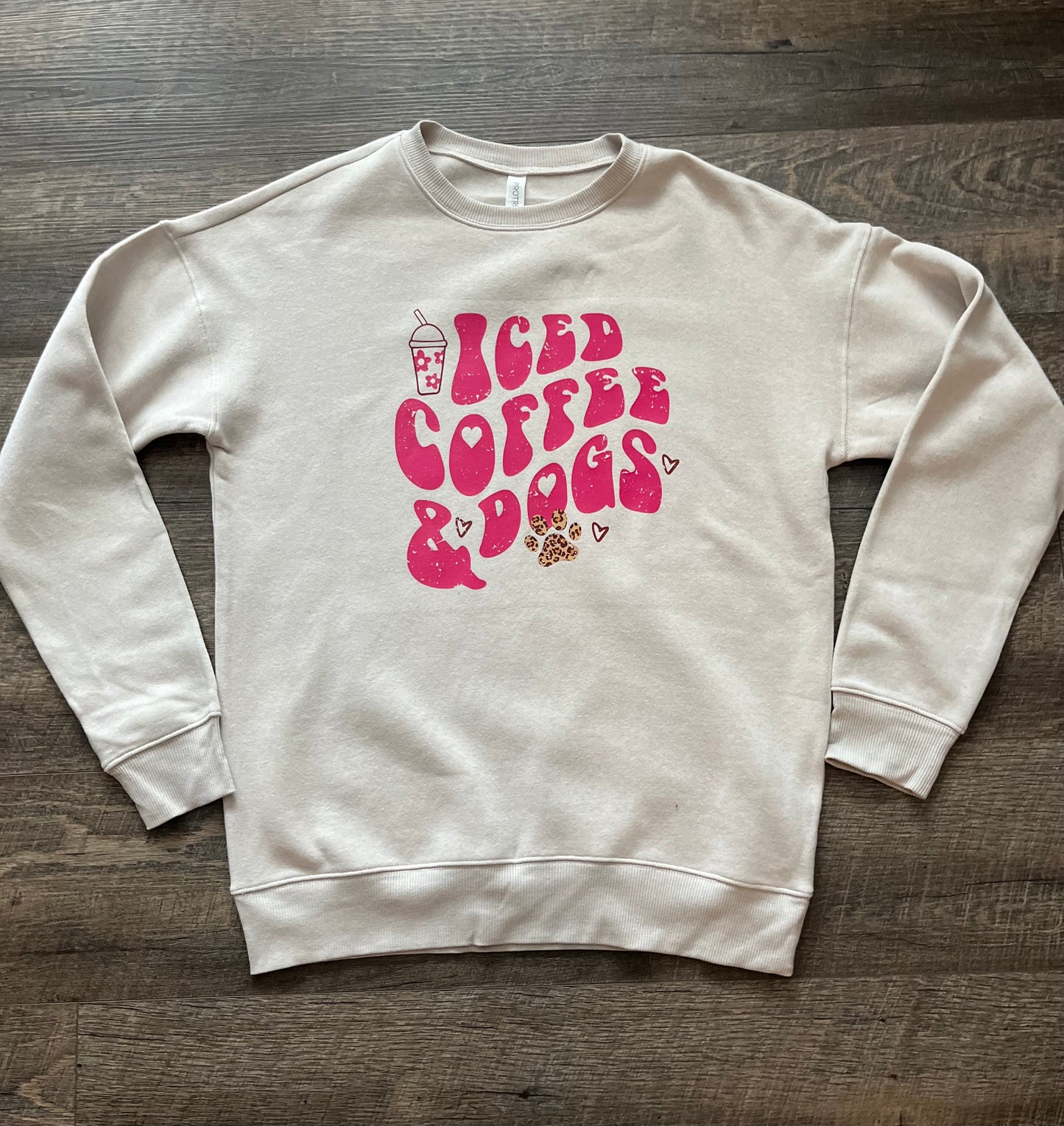 Iced Coffee and Dogs Sweatshirt