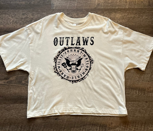 Outlaws Long Crop Tee