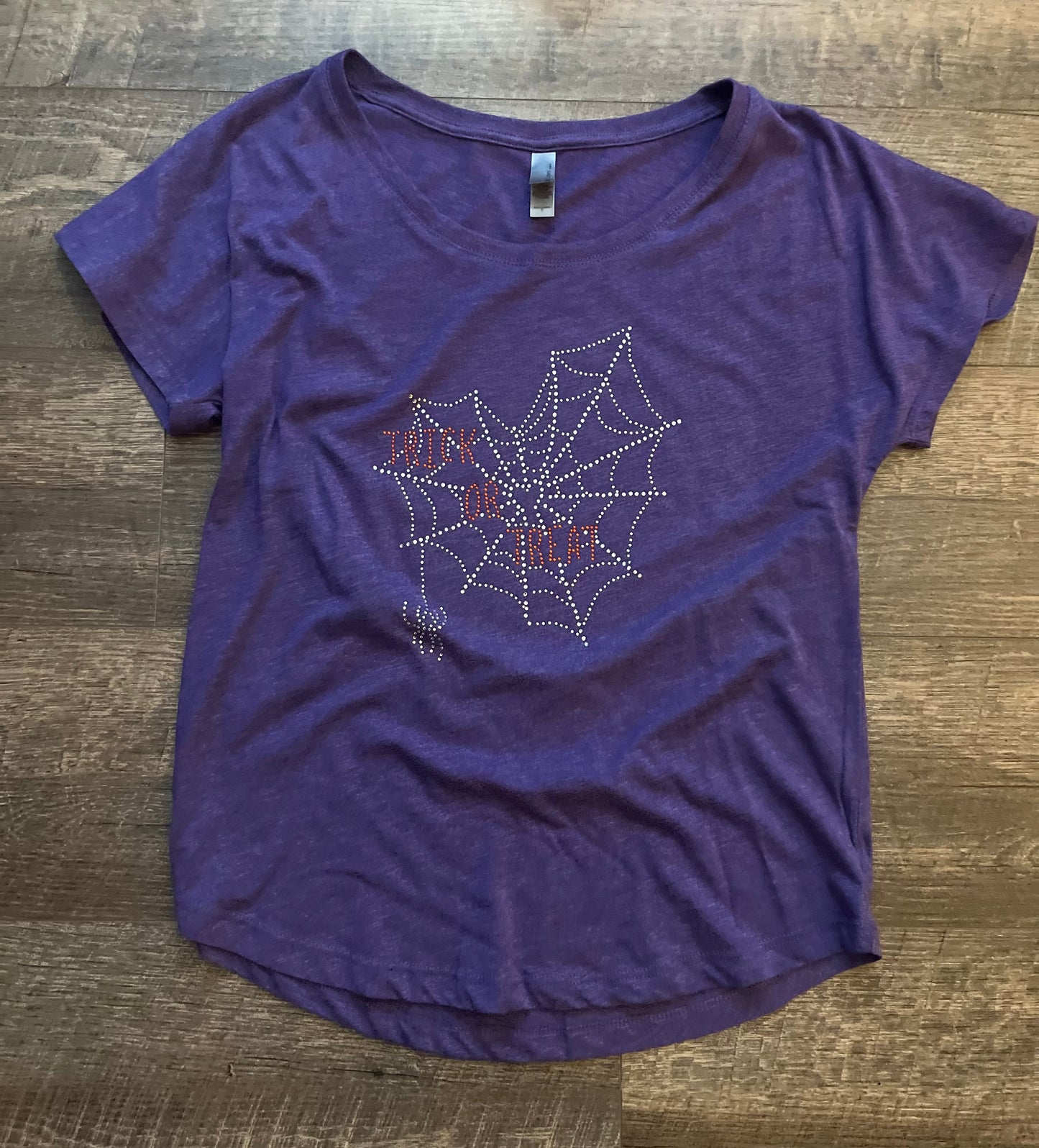 Spider Web Rhinestone Tee (2 Styles)