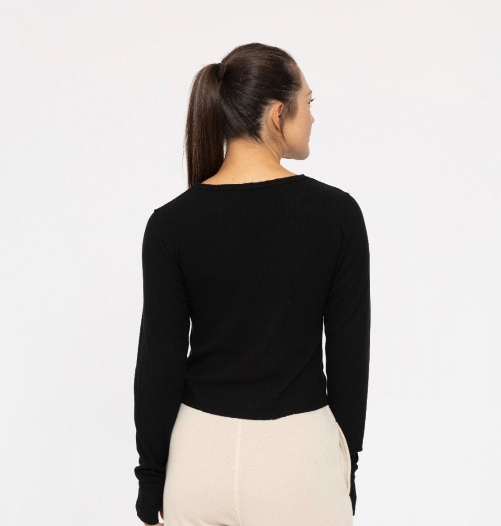 Mono B Ribbed Long SleeveThumbhole Top