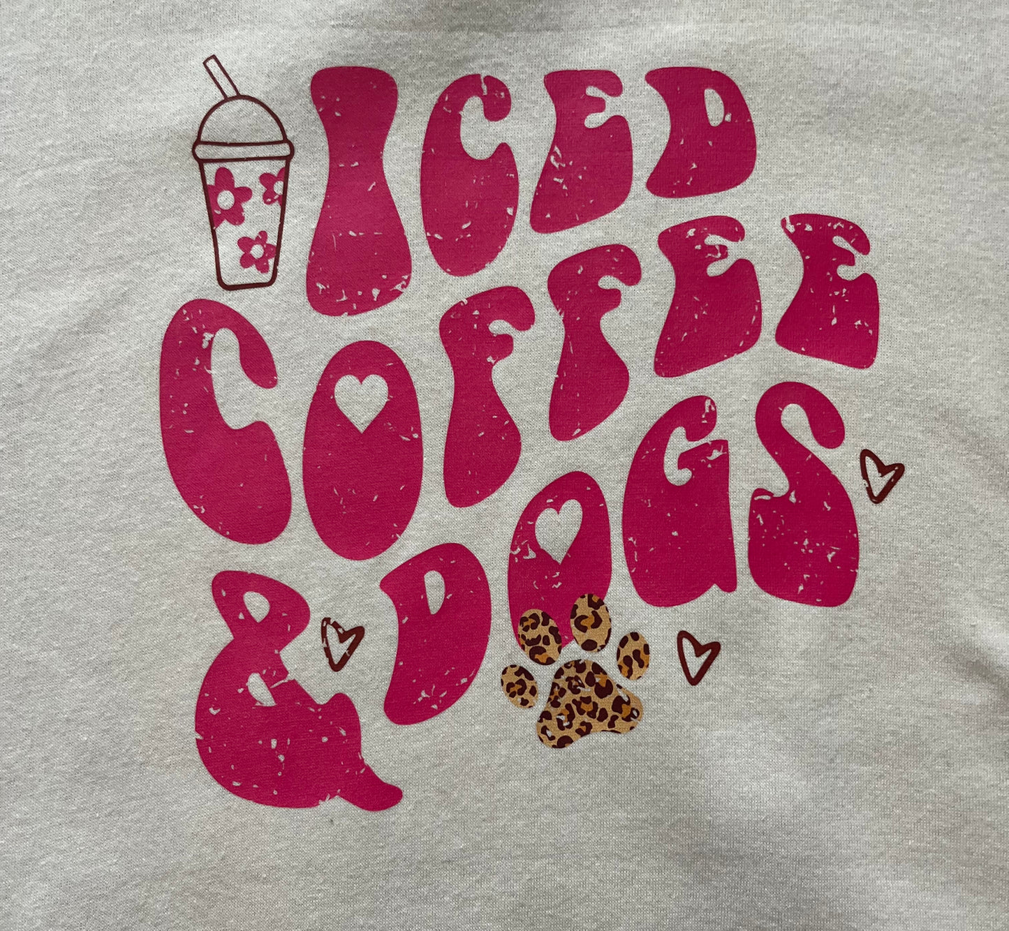 Iced Coffee and Dogs Sweatshirt