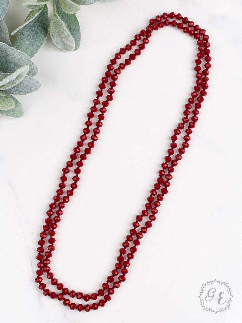 Double Wrap Beaded Necklace (3 Colors)