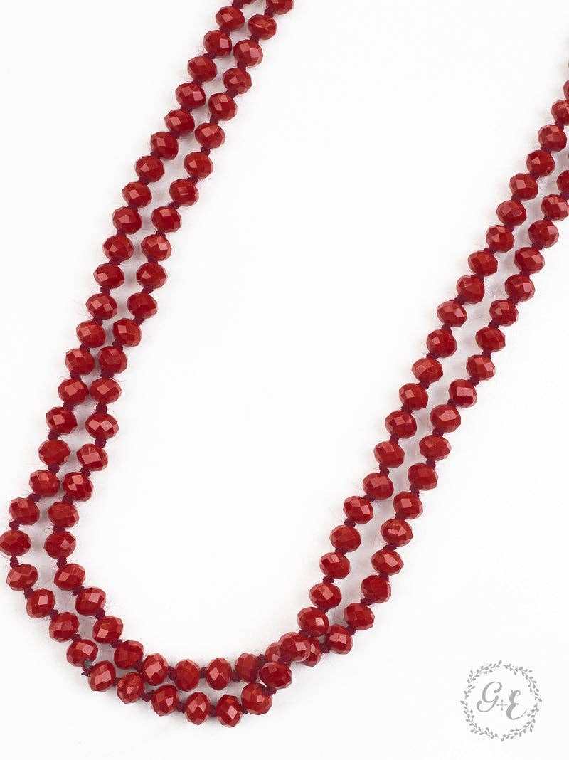 Double Wrap Beaded Necklace (3 Colors)