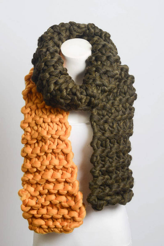 Oversized Knit Color Pop Scarf