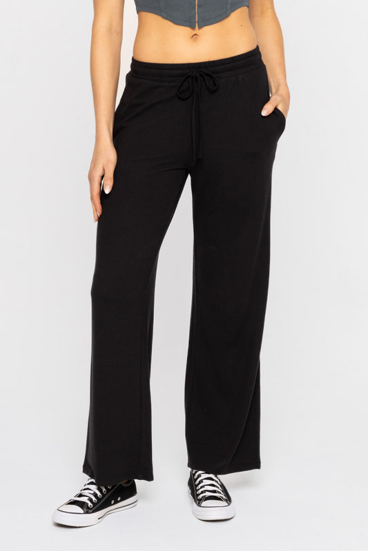 Mono B Brushed Wide Leg Lounge Pants